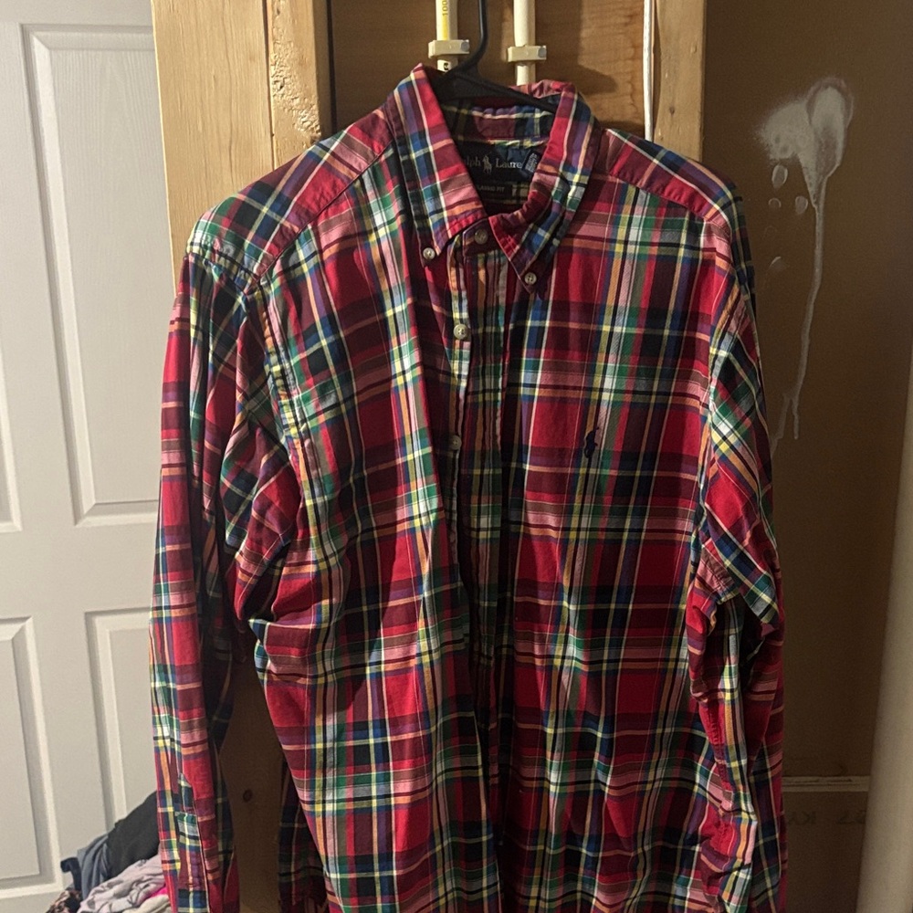 Ralph Lauren Multicolor Plaid Button Down Shirt